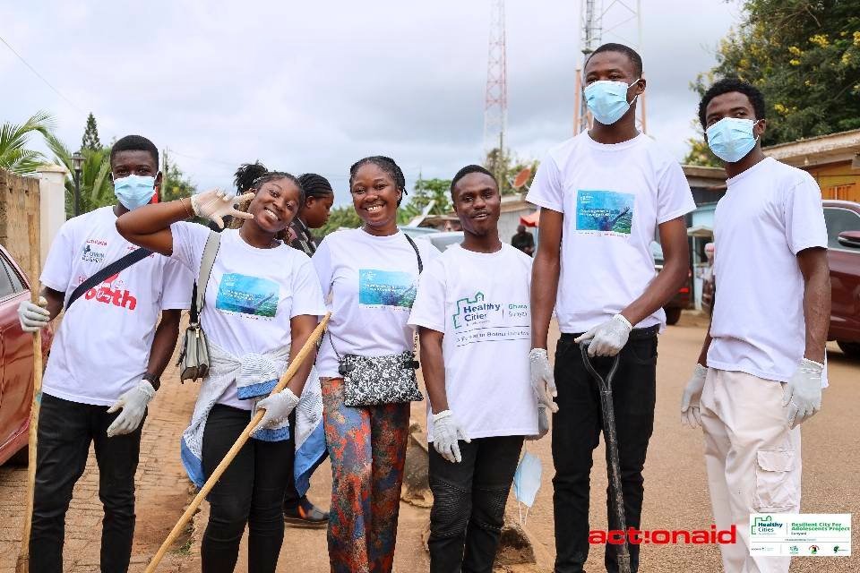 A moment from GLOMEF Ghana's Healthy Cities for Adolescents programme
