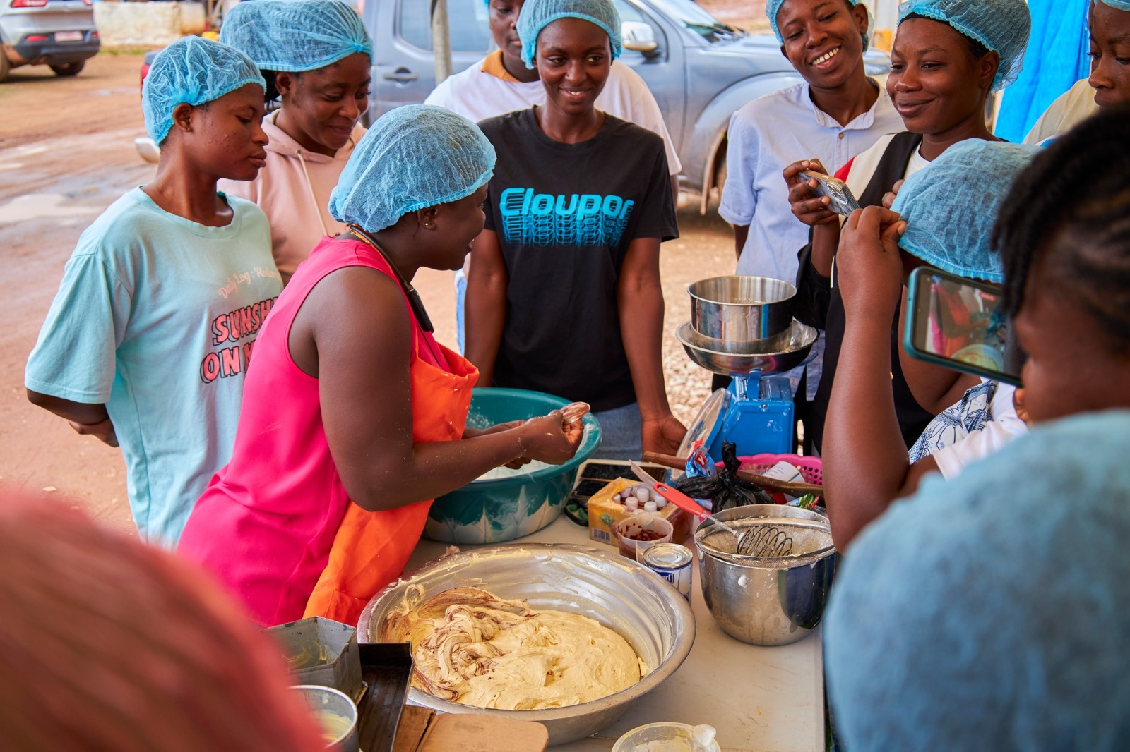 A moment from GLOMEF Ghana's Healthy Cities for Adolescents programme