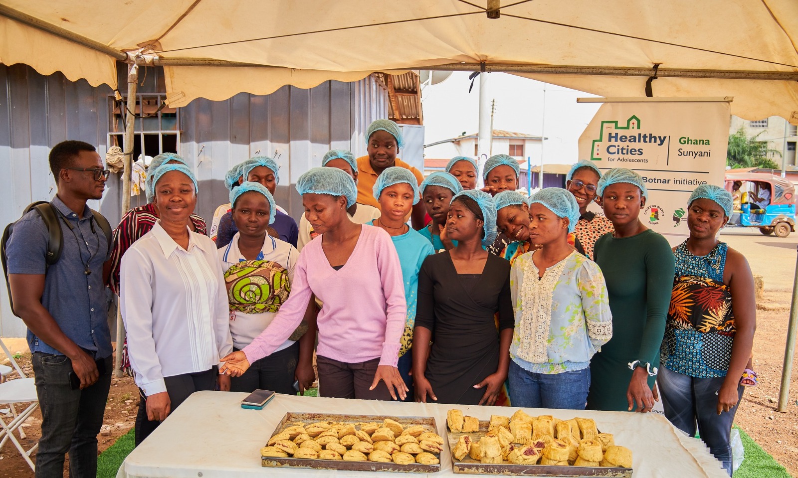 A moment from GLOMEF Ghana's Healthy Cities for Adolescents programme