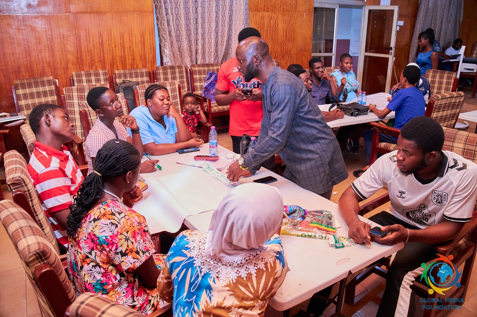 A moment from GLOMEF Ghana's Healthy Cities for Adolescents programme