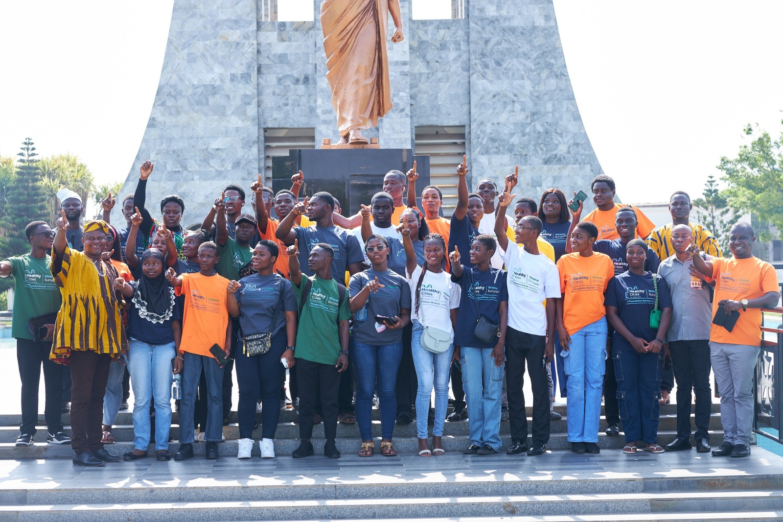 A moment from GLOMEF Ghana's Healthy Cities for Adolescents programme