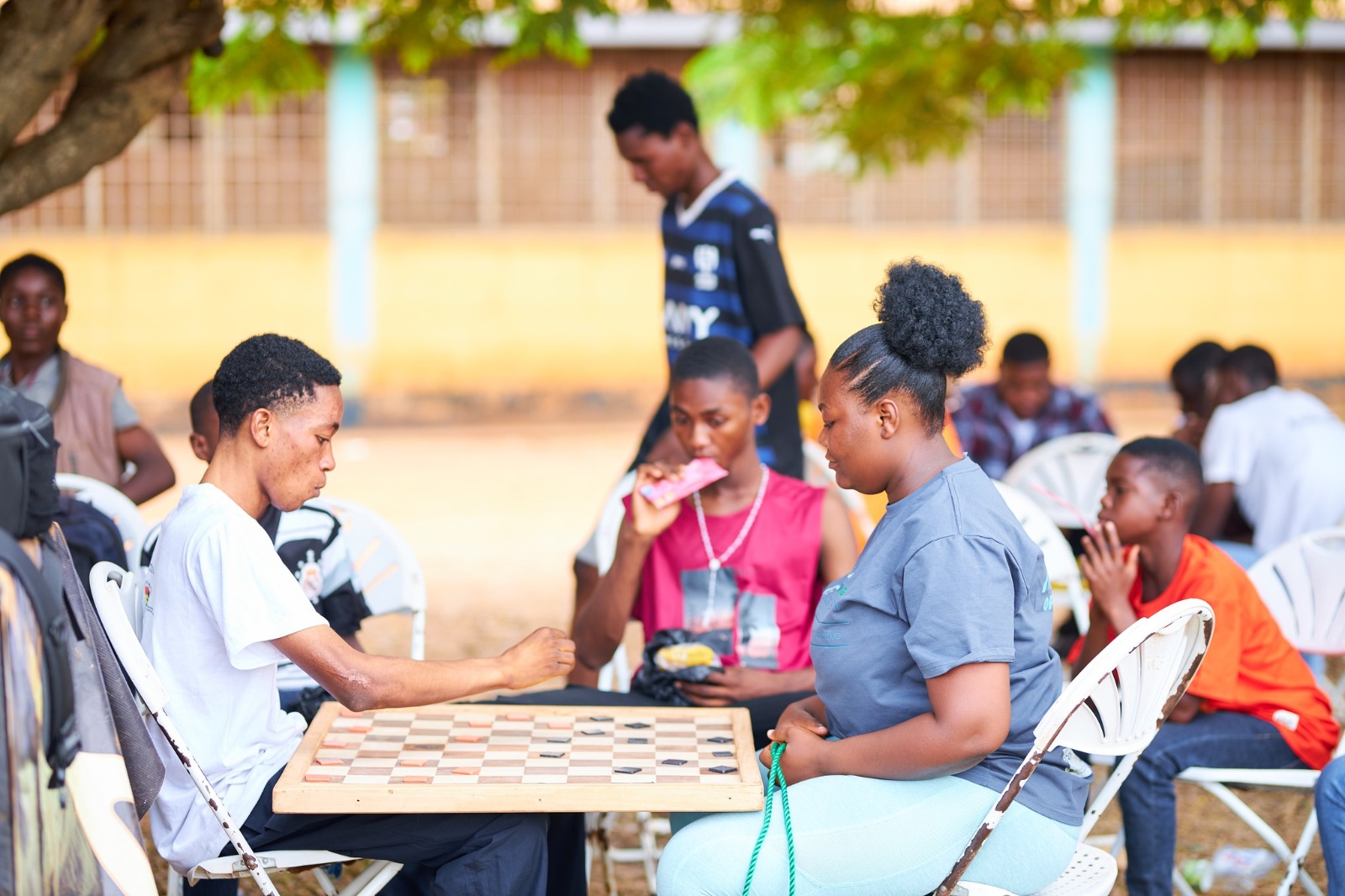 A moment from GLOMEF Ghana's Healthy Cities for Adolescents programme