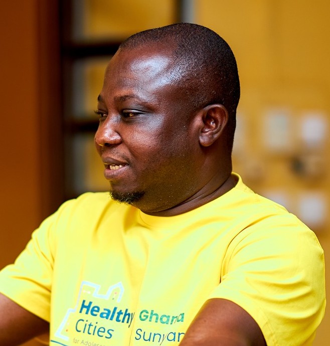 A moment from GLOMEF Ghana's Healthy Cities for Adolescents programme