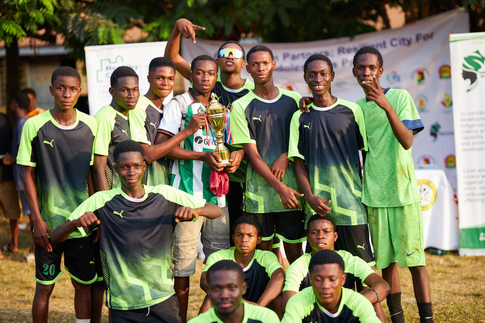A moment from GLOMEF Ghana's Healthy Cities for Adolescents programme
