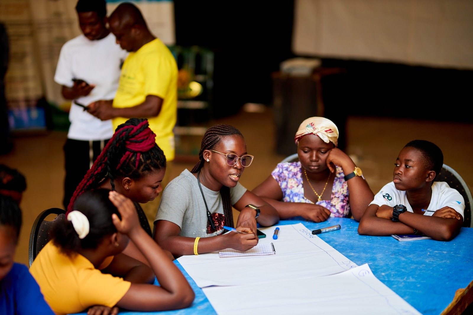 A moment from GLOMEF Ghana's Healthy Cities for Adolescents programme