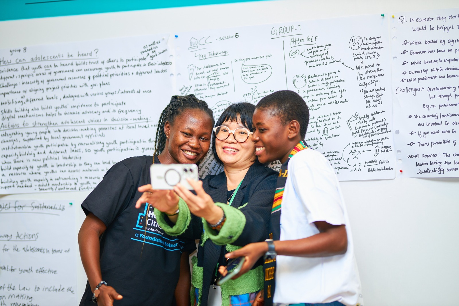 A moment from GLOMEF Ghana's Healthy Cities for Adolescents programme