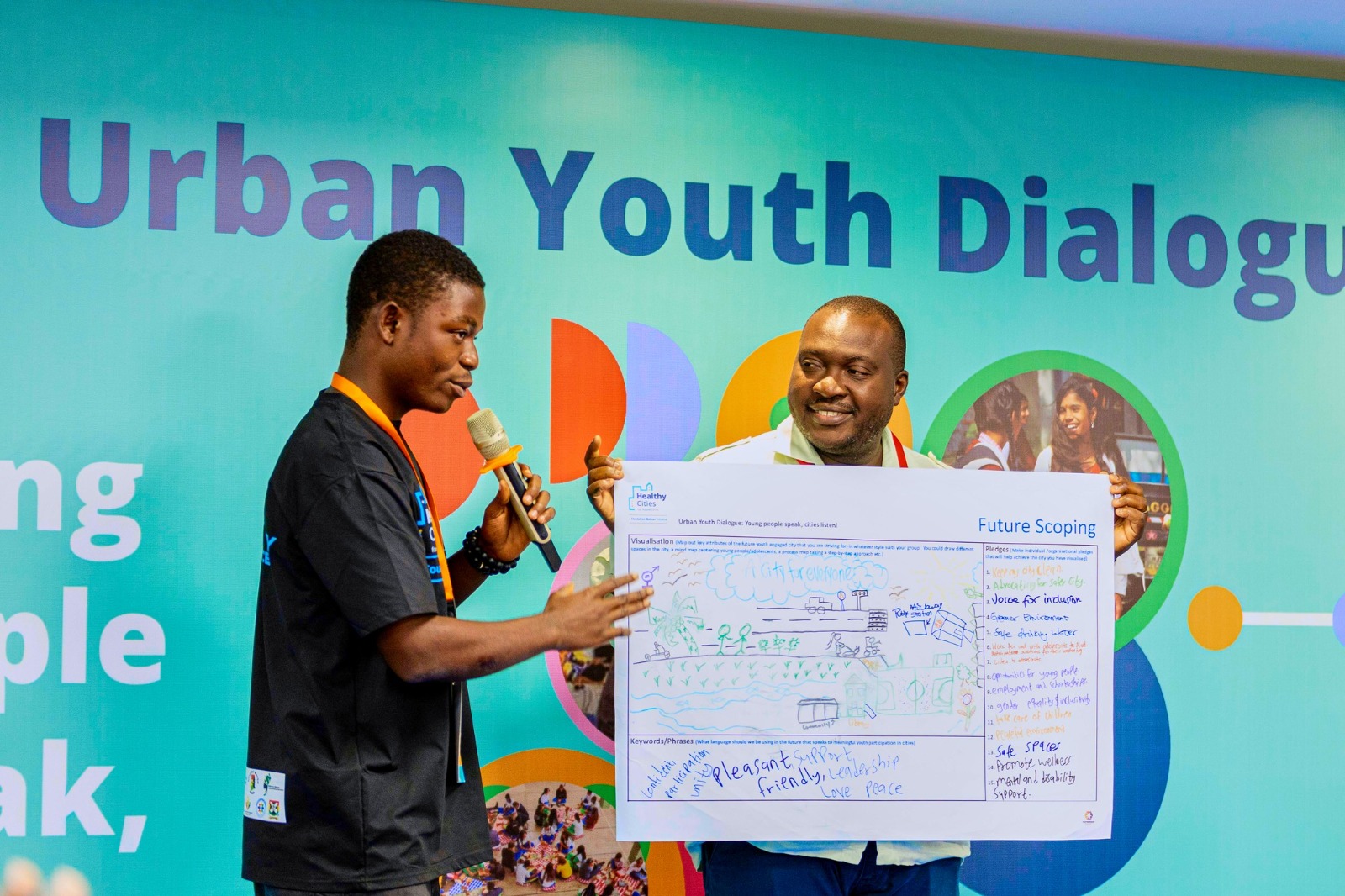 A moment from GLOMEF Ghana's Healthy Cities for Adolescents programme