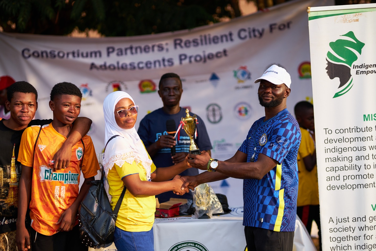A moment from GLOMEF Ghana's Healthy Cities for Adolescents programme