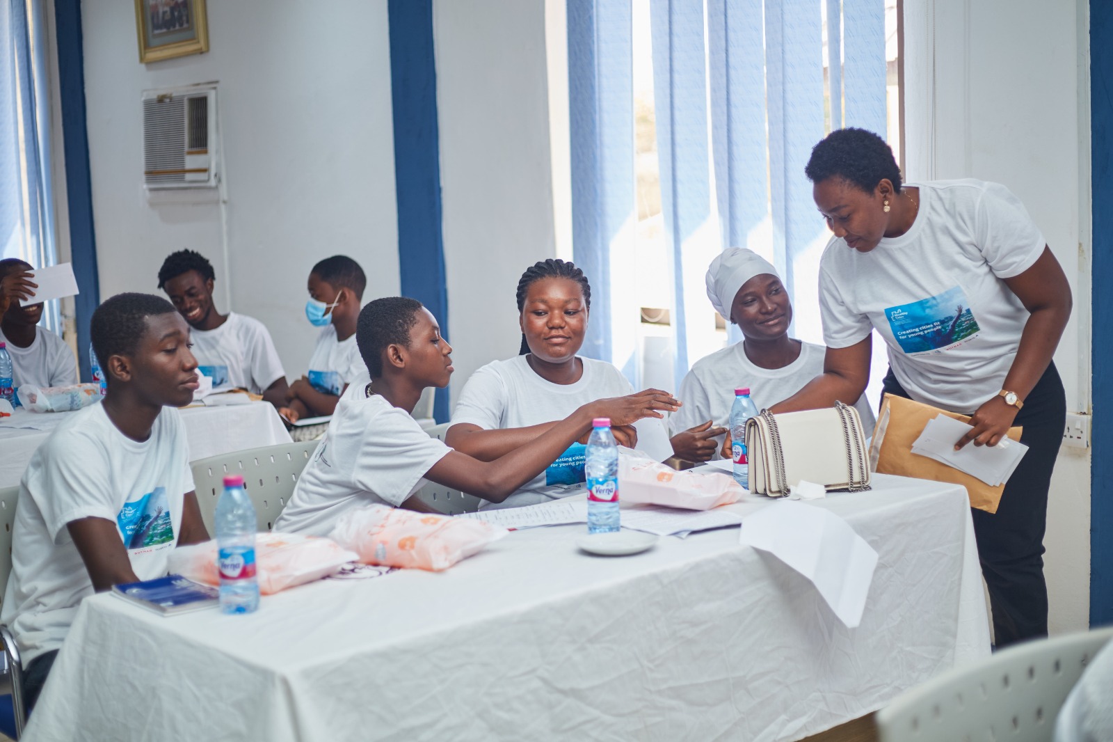 A moment from GLOMEF Ghana's Healthy Cities for Adolescents programme