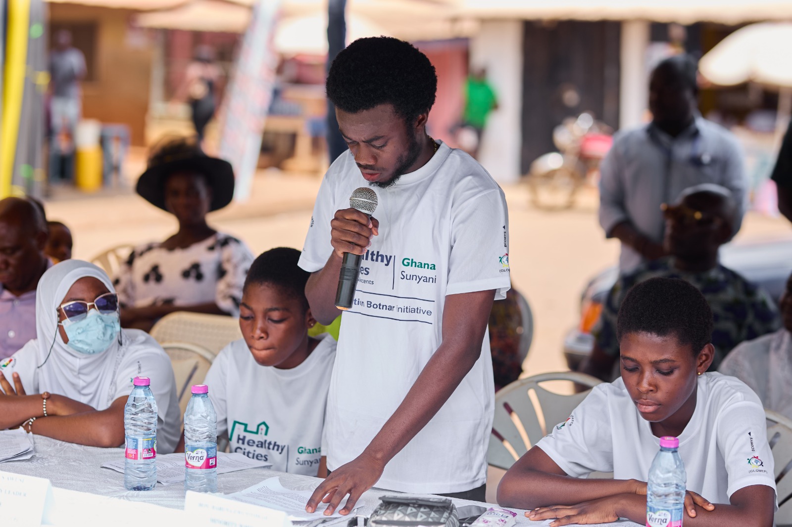 A moment from GLOMEF Ghana's Healthy Cities for Adolescents programme