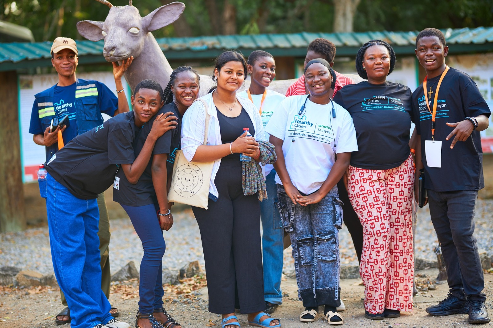 A moment from a GLOMEF Ghana partnership or exchange visit