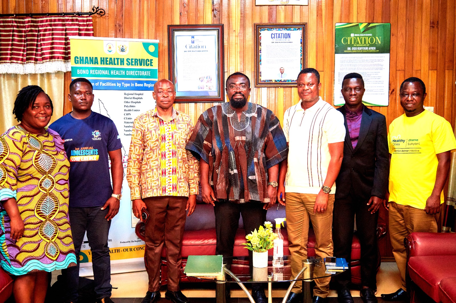 A moment from a GLOMEF Ghana partnership or exchange visit