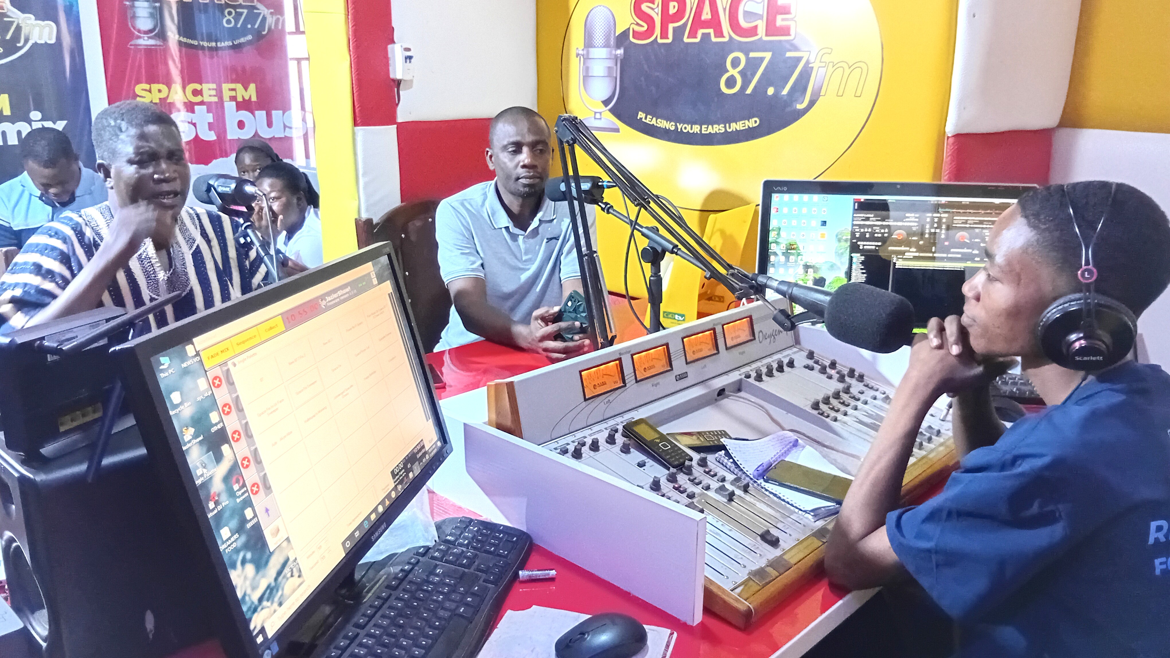 On-air at Space 87.7FM